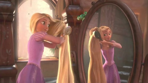 Rapunzel did her own hair.  That turned out well, didn't it?